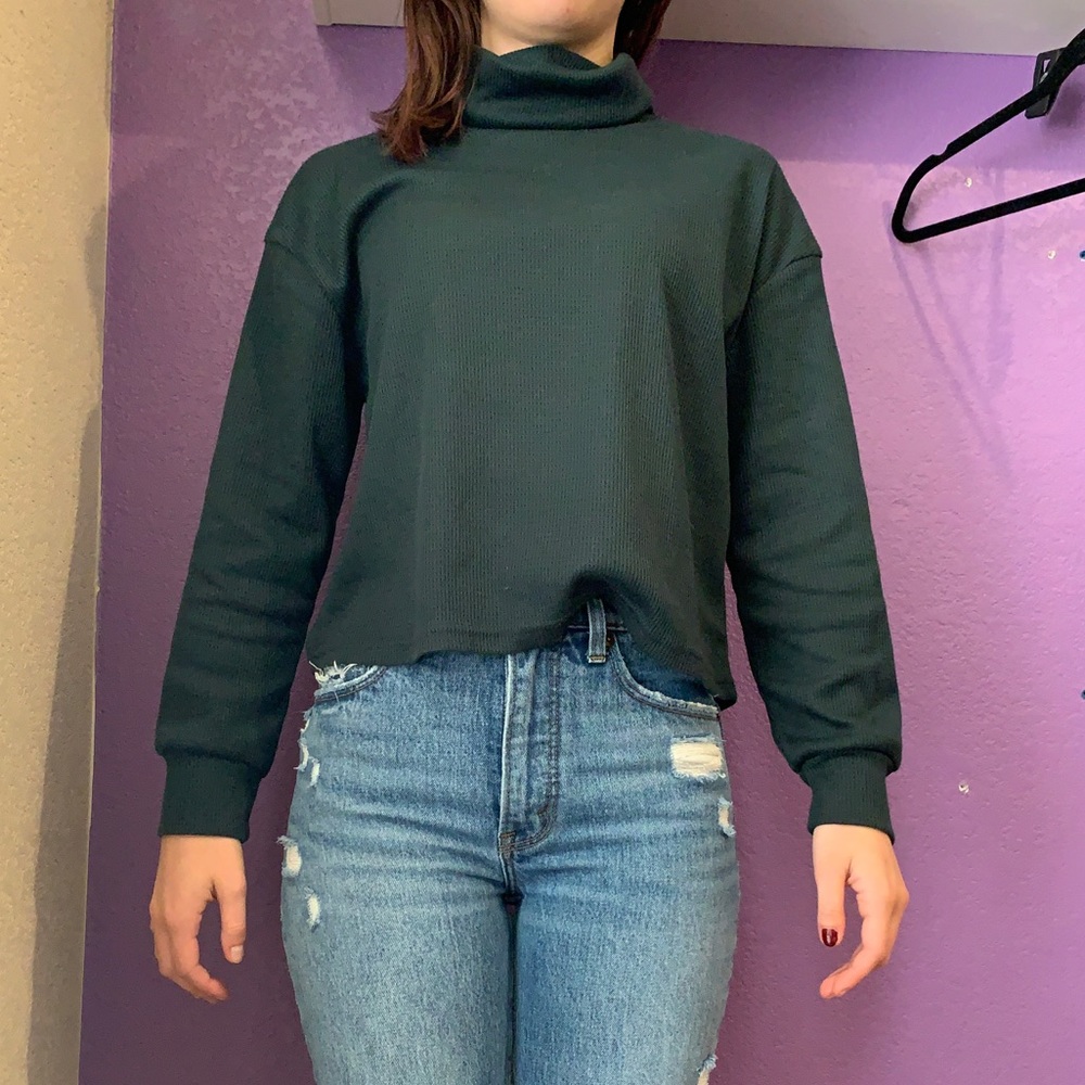 Cropped Turtleneck
